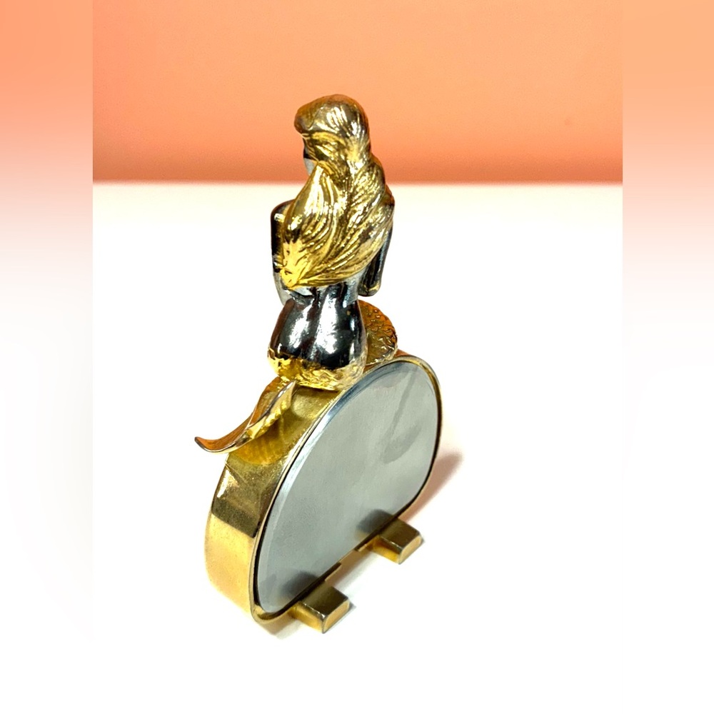 Gold-Plated Mermaid Table Clock - Picture 7 of 12